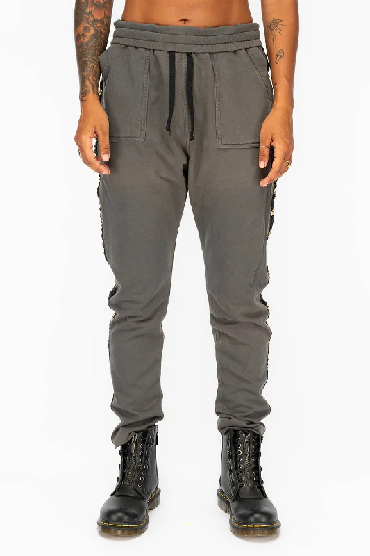WOMENS JOGGING PANTS IN GREY CHARCOAL Cozy Men's Sherpa