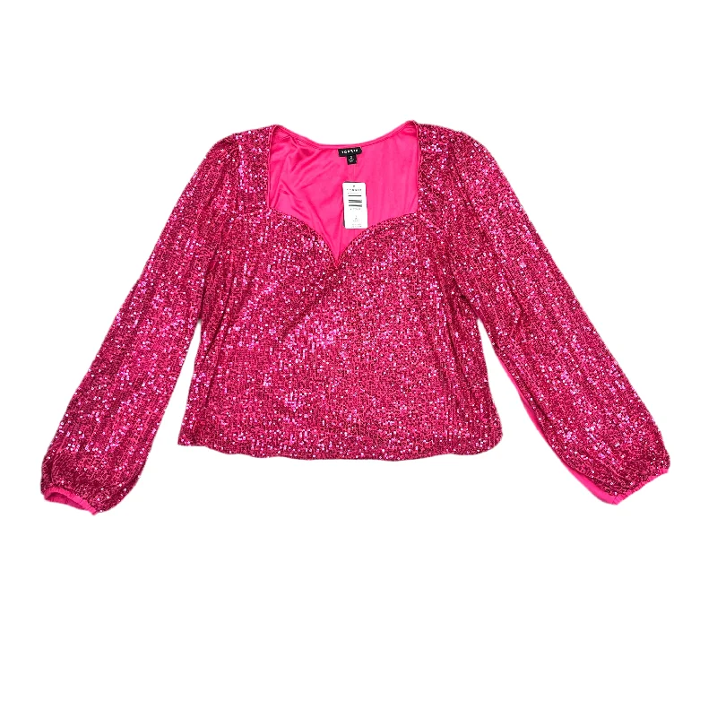 Top Long Sleeve By Torrid In Pink, Size: 2x Monochromatic All
