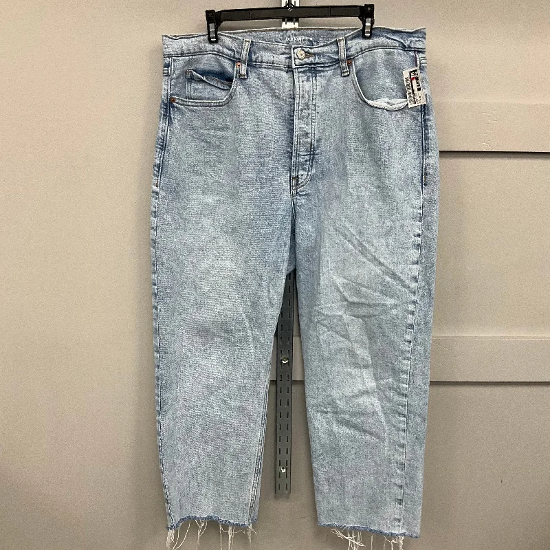JEANS STRAIGHT by OLD NAVY In BLUE DENIM, Size: 16 Sleek Men's Metallic